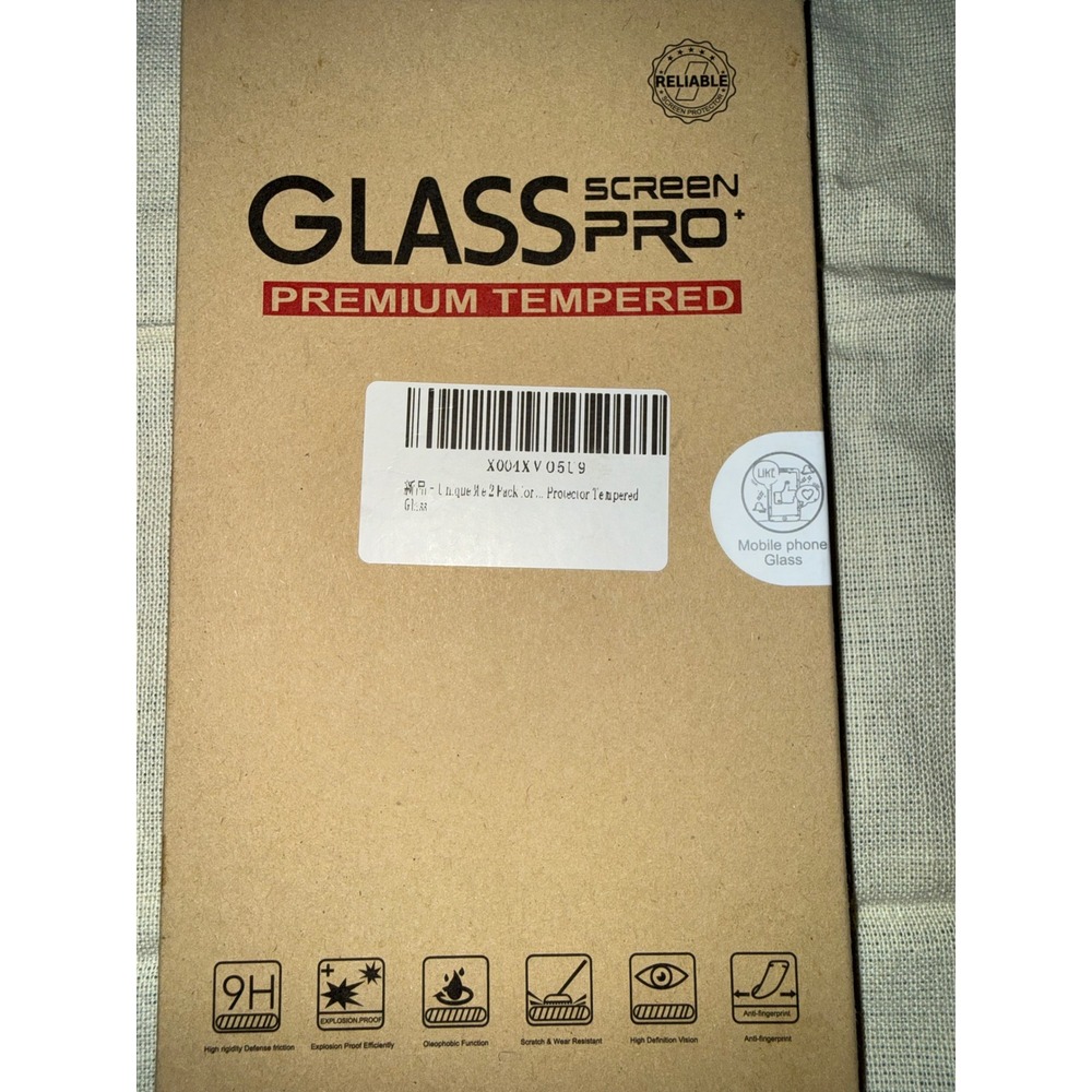 Glass Pro Premium Tempered Glass Screen Protector 2 Pack 9H Hardness Clear